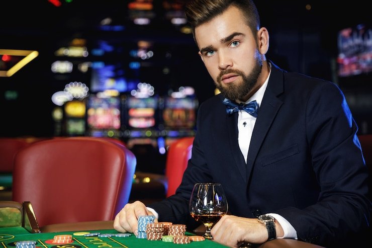 Live dealer blackjack table with real casino environment